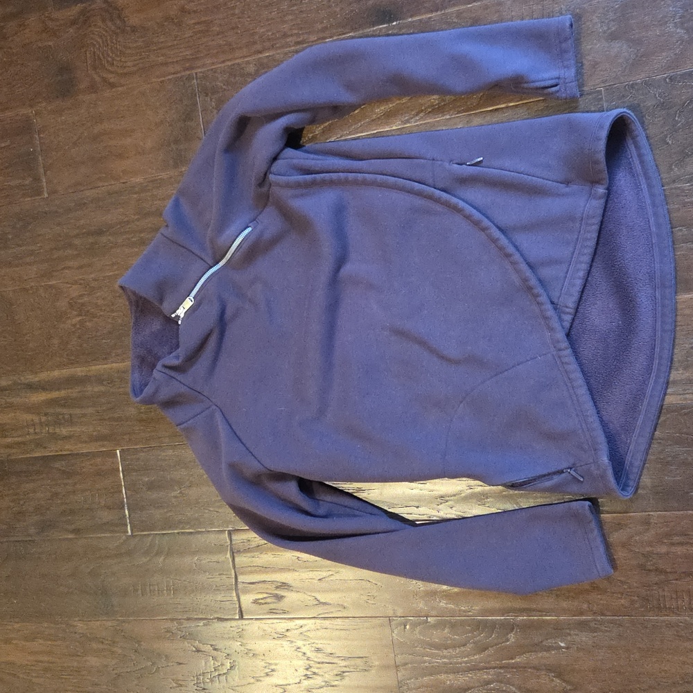 Athleta Crossover zip neck sweatshirt In Purple